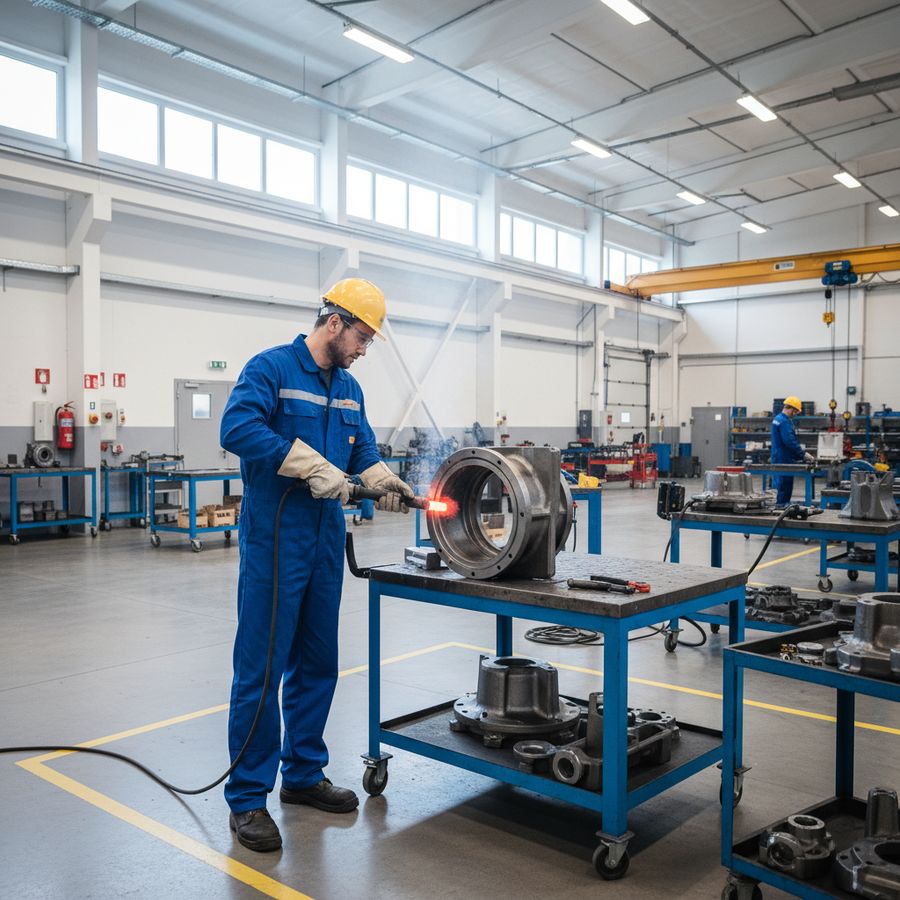 How induction heating enhances safety in heavy maintenance work - Induktion.store